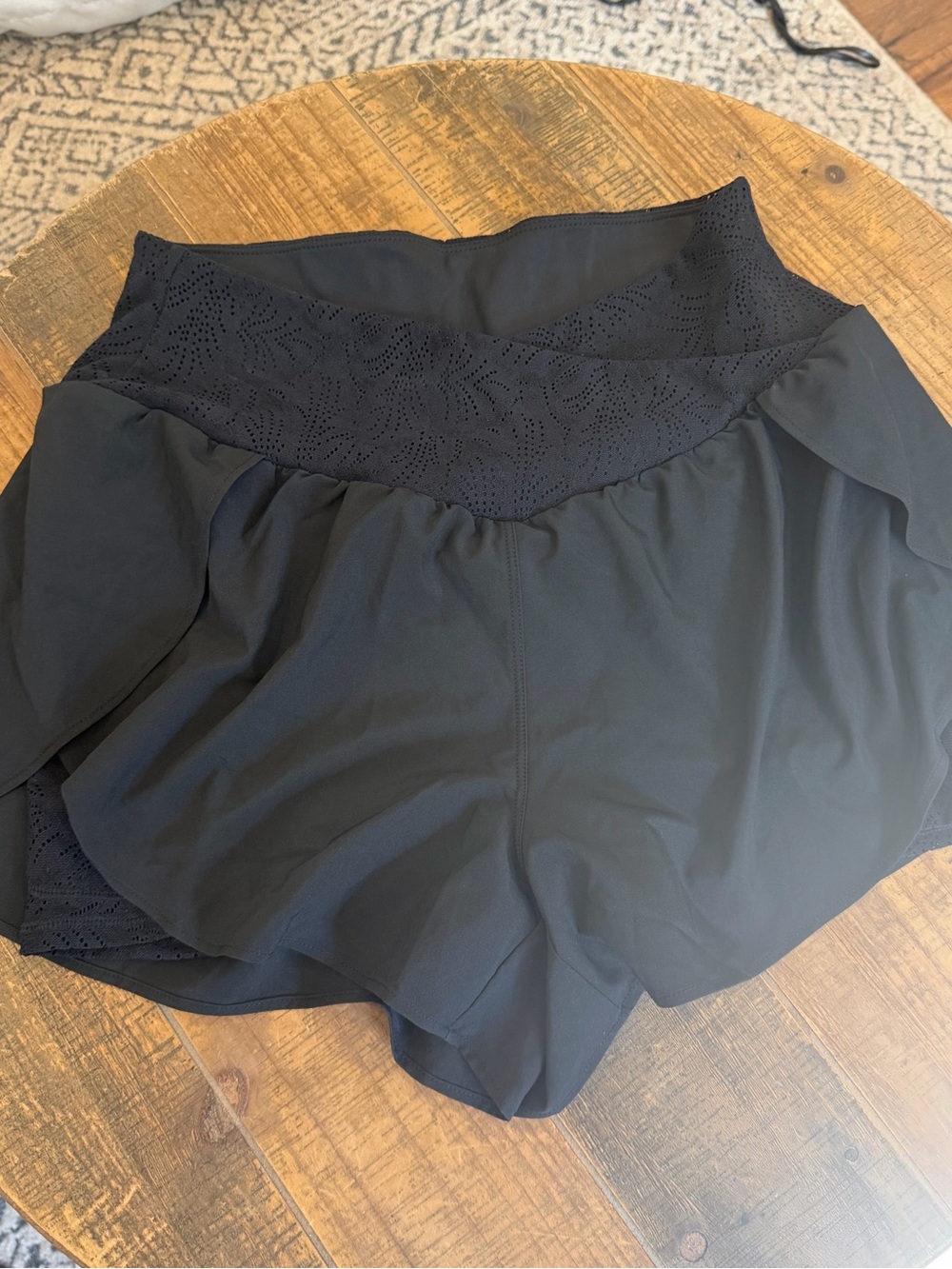 Women's Black Athletic Skort Shorts